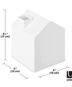 Umbra Casa Tissue Box Cover - Adorable House Shaped Square Tissue Box Holder for Bathroom, Bedroom or Office, White 31 61YEsXXml6L