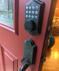 Honeywell Safes & Door Locks - 8712409 Electronic Entry Deadbolt with Keypad, Oil Rubbed Bronze, 2.9 x 2 x 6.2 inches 32 61YFOSUAcOL 1