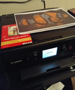 Canon PIXMA TS6220 Wireless All In One Photo Printer with Copier, Scanner and Mobile Printing, Black, Works with Alexa 68 61YFbqwWmxL