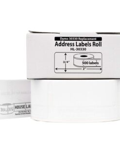 Houselabels 3/4 x 2 Inches Dymo-Compatible 30330 Multipurpose Labels, 1 Roll, 500 Labels per Roll 500 Count (Pack of 1) 9 61YG p9k46L