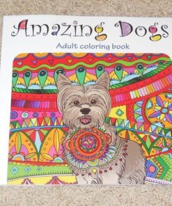 Amazing Dogs: Adult Coloring Book (Stress Relieving Creative Fun Drawings to Calm Down, Reduce Anxiety & Relax.) 41 61YGwFg3PL 2