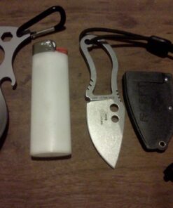 CRKT Eat'N Tool Outdoor Spork Multitool: Durable and Lightweight, for Camping, Hiking, Backpacking and Outdoors Activities, Silver, Carabiner 9100C 20 61YH gI U2L