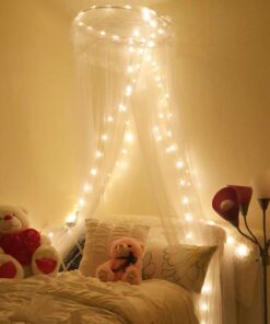 Lighting EVER Fairy Lights Plug in, 33ft 100 LED String Lights for Bedroom, Warm White Copper Wire Lights, Waterproof Indoor Outdoor Decorative Fairy Lights for Patio, Garden, Balcony, Vases, Craft 33 ft 37 61YHiXU6PZL