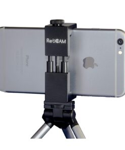 RetiCAM Smartphone Tripod Mount - Metal Universal Smart Phone Tripod Adapter Including Both Standard and XL Mounting Kits Black - Standard and XL (2.1 to 3.6") 34 61YIHk9YePL