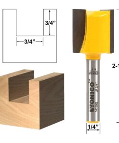 Alternative view of YONICO Router Bits Straight Bit 3/4-Inch Diameter X 3/4-Inch Height 1/4-Inch Shank 14955q