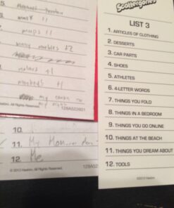 Scattergories Board Game, Game of Categories, Family Board Games for Adults and Teens, Fun Party Games for 2 to 4 Teams, Word Games, Ages 13+ 26 61YKem0eAL