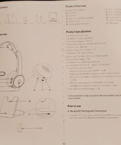 BRAMMAR Wireless Headset for Computer, Bluetooth Headset with Noise Cancelling Microphone for PC, 35H Lightweight USB Headset with Mute Button, Suitable for Remote Working/Call Center/Online Class 40 61YKlPub6HL