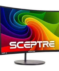 Sceptre Curved 24-inch Gaming Monitor 1080p R1500 98% sRGB HDMI x2 VGA Build-in Speakers, VESA Wall Mount Machine Black (C248W-1920RN Series) 30 61YMOMSGWSL