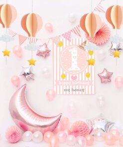 8 Pcs Large Size Hot Air Balloon 3D Paper Garland Hanging Decorations for Wedding Baby Shower Birthday Party Decorations by AZOWA Pink Blue 7.5in (Pack of 8) 22 61YN7oXCUsL
