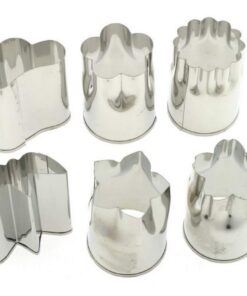 Stainless Vegetable Cutter, Large, 6 Assorted Shapes