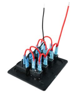 Amarine Made 4 Gang Aluminium LED Rocker & Circuit Breaker Waterproof Marine Boat Rv Switch Panel 12 61YSYGvfJPL