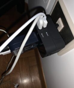 Travel Adapter, JOOMFEEN Worldwide All in One Universal Power Wall Charger AC Power Plug Adapter with Dual USB Charging Ports for USA EU UK AUS Cell Phone Laptop (Black) Black 64 61YU66 Ls8L