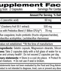 vH essentials Probiotics with Prebiotics and Cranberry Feminine Health Supplement - 120 Capsules (544-36) 120 Count (Pack of 1) 27 61YWXnyWJCL