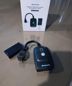 DEWENWILS Light Sensor Timer Waterproof, Plug in Timer Switch, 100 ft Range Remote Control with 2 Grounded Electrical Outlets for Outdoor String Lights, 15A 1/2HP UL Listed 35 61YXm4ltliL