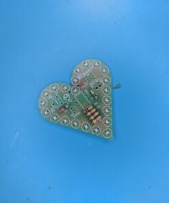 Soldering Practice Kit, Icstation Heart Shaped Led Light Soldering Project Electronics DIY Solder Kit for Back to School Students STEM Learning Project (Red, 1pc) Red 23 61YYqAYcfdL