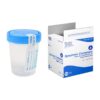 Dynarex Specimen Containers, 4 oz., Sterile, Bulk Packaged Specimen Cups with Clear Blue Lid, 1 Box of 100 5 61Yay7AJZLL
