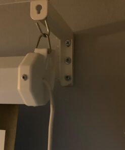 VIVO Wall Hanging 6" Adjustable L-Bracket Mount Plate Hook Kit for Projector Screens (MOUNT-PS01) White 30 61Yb6Nelc3L