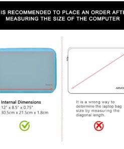 ARVOK 11 11.6 12 Inch Laptop Sleeve Multi-Color & Size Choices Case/Water-Resistant Neoprene Notebook Computer Pocket Tablet Briefcase Carrying Bag/Pouch Skin Cover for HP/Dell/Lenovo/Asus/Acer 11.6 inch Baby Blue 16 61Yb75x92hL