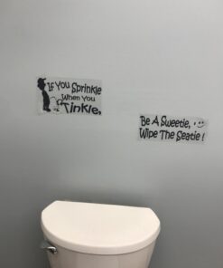 BERRYZILLA If You Sprinkle When You Tinkle Decal Wall Vinyl Decal Bathroom Toilet Seat Boys Potty Training Sticker 22 61Yb9Tn0 9L