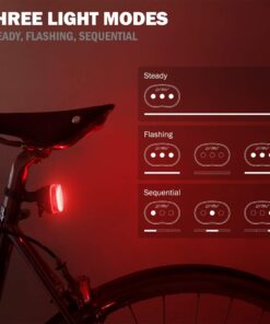 BV Bike Lights, Super Bright with 5 LED Bike Headlight & 3 LED Rear, Bike Lights for Night Riding with Quick-Release, Waterproof Bicycle Light Set, Bike Accessories, Bicycle Accessories, Flashlight Battery Powered 38 61Ybs1ES 0L