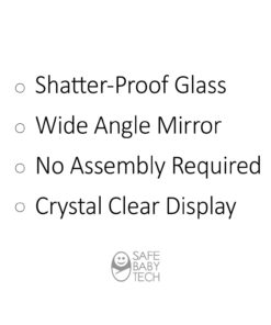 Safe Baby Tech Baby Car Mirror, Crystal Clear Reflection 24 61YdNQO7zRL