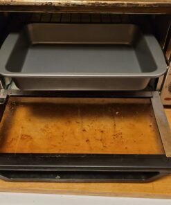 Ecolution EIOGY-1204 Toaster Oven Bakeware 4Piece Set | Nonstick Heavy Duty Carbon Steel,Gray Gray 38 61YgeYB3 CL