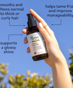 Sky Organics Organic Argan Oil for Hair, 100% Pure & Cold-Pressed USDA Certified Organic to Hydrate, Soften & Smooth, 4 fl. Oz + Ebook 14 61YhTVP9ElL
