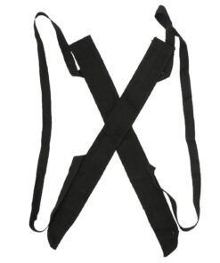 Armory Replicas - Set of 2 Twin Ninja Replica Swords - Full Black 440 Stainless Steel Swords w/Dual Carry Nylon Back Sheath 9 61YhdnvsfL