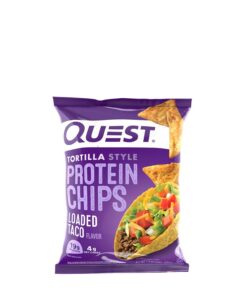 Quest Nutrition Tortilla Style Protein Chips, Loaded Taco, Low Carb, Gluten Free, Baked, 1.1 Ounce (Pack of 8) 9 61Yhv039awL