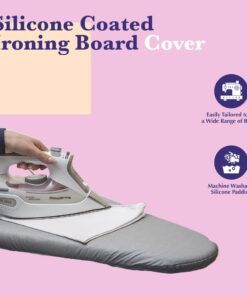 Alternative view of Epica Ironing Board Cover and Pad - Standard Size 15x54 Padded Ironing Board Covers, Heat Reflective Coating, Elastic Edge, Thick Pads, Scorch & Stain Resistant Iron Board Cover with Padding Grey Gray