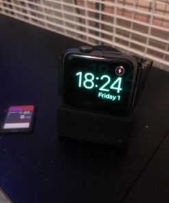 Orzly Charging & Display Stand Designed for ALL series of Apple Watch SE & ALL screen sizes CompactStand BLACK 62 61YkVzrHeBL
