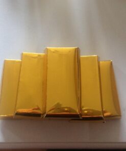 Super Z Outlet Western Casino Pirate Foil Gold Bar Treasure Boxes Party Supplies for Birthday Favors Decoration, Candy, Goodie Bags, Treats, Children Toys Gifts, Arts & Crafts (12 Pack) 12 61YnFvI aL