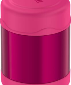 THERMOS FUNTAINER 10 Ounce Stainless Steel Vacuum Insulated Kids Food Jar, Pink 30 61YnpX08RpL