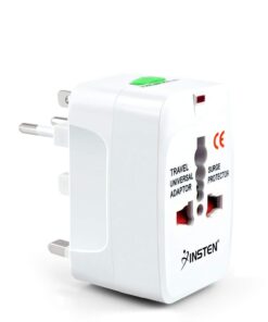 Insten Universal Worldwide Travel Adapter for 150+ Countries, International Power Charger, European Adapter, Wall Charger Power Plug for USA EU UK AUS Compatible w/ iPhone, iPad, Samsung Galaxy & More 11 61Yoig6iNFL