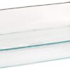 Pyrex, Clear Basics 2 Quart Glass Oblong Baking Dish, 11.1 in. x 7.1 in. x 1.7 in, 2 QT Rectangular
