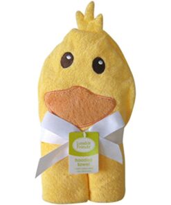 Luvable Friends Unisex Baby Cotton Animal Face Hooded Towel, Duck, One Size 8 61YrlsiKT3L