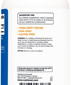 Nutricost Alpha Lipoic Acid 600mg Per Serving, 240 Capsules - Gluten Free, Vegetarian Capsules, Soy Free & Non-GMO 21 61YsufkdyL