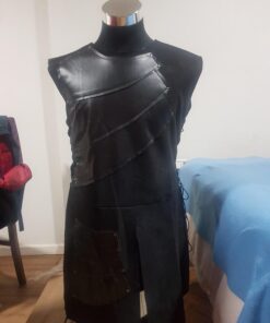 Mens Medieval Victorian Waistcoat Vest Renaissance Warrior Waistcoat Sleeveless Vests X-Large Black 5 61Ywnz8ZsL