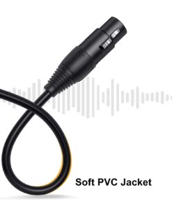 CableCreation XLR Splitter Cable, XLR Male to Dual XLR Female Y-Splitter 3Pin Balanced Microphone Cable (XLR-M to Two XLR-F), 0.3M/Black 1-Pack 13 61YyXL6UalS