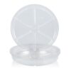 Idyllize 10 Piece of 12 inch Clear Plastic Plant Saucer Drip Trays for pots (12") 12" 11 61YzW4ctutL