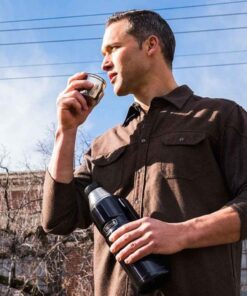 THERMOS Stainless King Vacuum-Insulated Beverage Bottle, 40 Ounce, Blue 32 61Yzw3mEpgL