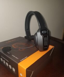 LEVN Bluetooth Headset with Microphone, Trucker Bluetooth Headset with AI Noise Cancelling & Mute Button, Wireless On-Ear Headphones 60 Hrs Working Time, for Trucker Home Office Remote Work Zoom LE-HS012 29 61Z pAxAb2L