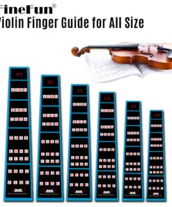 FineFun Violin Finger Guide/Fingerboard Sticker Fret guide Label Finger Chart For Full Size Violin (3/4) 3/4 12 61Z qkjjRL