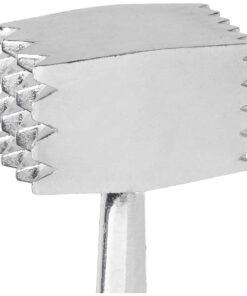 HIC Kitchen Meat Tenderizer Ice Cracker Marinating Prep Tool, Double-Sided, Heavyweight Aluminum, 8.5-Inches, Ideal for Tougher Cuts, Nonporous, Hand Wash Aluminum Tenderzier 13 61Z rd2WWL