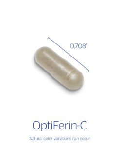 Pure Encapsulations OptiFerin-C | Iron Supplement to Support Healthy Skin, Iron Absorption, and Overall Immune System Health* | 60 Capsules Standard Packaging 10 61Z2VTgnb3L