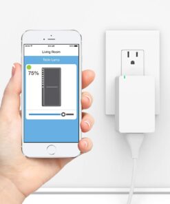 Insteon Smart Lamp Dimmer Plug-in Module, 2-Pin, 2457D2 - Insteon Hub required for voice control with Alexa & Google Assistant Dimmer Plug In Module 11 61Z3973i1PL