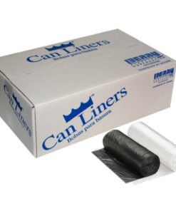 Berry Plastics HR243306N Rhino-X High Density Polyethylene Coreless Roll Can Liner, 12-16 Gallon Capacity, 6 Micron Thick, 33" Length x 24" Width, Natural (Case of 1000)