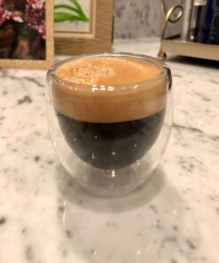 Kitchables Espresso Shot Glass, Durable Double Walled Espresso Cups, Clear Shot Glasses for Coffee Shots, Espresso Cups Set of 4, 2.7oz Tasas Transparente Para Café Bonitas 2.7oz Pack of 4 44 61Z7 yV1YGL