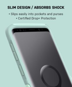 OtterBox Samsung Galaxy S9 Commuter Series Case - BLACK, slim & tough, pocket-friendly, with port protection FFP 26 61Z8DxpaXL
