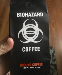 Biohazard Ground Coffee, The World's Strongest Coffee 928 mg Caffeine (16 oz) 1 Pound (Pack of 1) 30 61Z9mgrzqzL